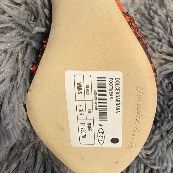 Dolce & Gabbana Women's "Keira" Python Exotic Ankle Strap Heels - Picture 12 of 16